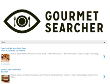 Tablet Screenshot of gourmetsearcher.com